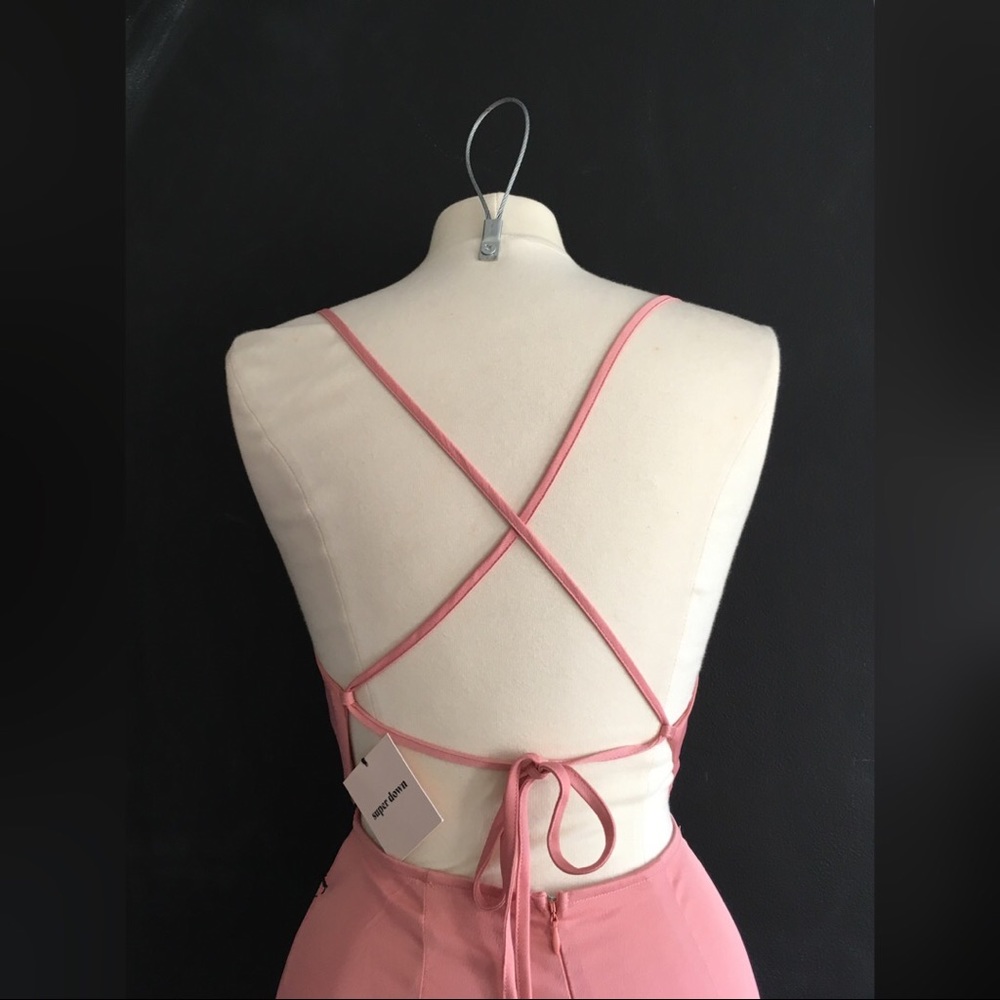 Karoline Cowl Neck Jumpsuit in Blush - Picture 8 of 8